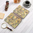 16,5x20 cm Şehir Sert Kapak Noktalı Tarihsiz Spiralli Not Okul Defteri