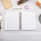 16,5x20 cm Şehir Sert Kapak Noktalı Tarihsiz Spiralli Not Okul Defteri