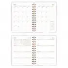 2025-2026 A5 Akademik Ajanda Spiralli Kuşe Kapak 16 Aylık - Renklerin Dansı