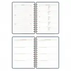 2025-2026 A5 Akademik Ajanda Spiralli Vegan Deri Kapak 16 Aylık - Antrasit