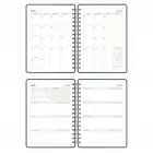 2025-2026 A5 Akademik Ajanda Spiralli Vegan Deri Kapak 16 Aylık - Antrasit