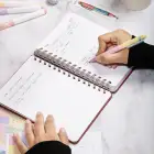 2025-2026 A5 Akademik Ajanda Spiralli Vegan Deri Kapak 16 Aylık - Bordo