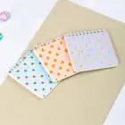 10x10 cm 3lü Karton Kapaklı Spiralli Cep Defteri Bloknot Not Defteri - Meyve Desenli 2