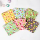 10x10 cm 6lı Karton Kapaklı Spiralli Cep Defteri Bloknot Not Defteri - Flamingo