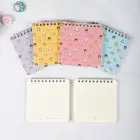 10x10 cm 6lı Karton Kapaklı Spiralli Cep Defteri Bloknot Not Defteri - Meow Kedi