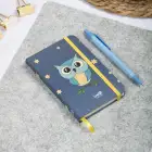 9x14 cm Sert Kapak Çizgili Tarihsiz Dikişli Not Okul Defteri - Baykuş 2