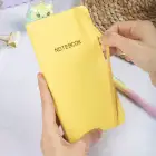 9x18 cm Sert Kapak Kareli Tarihsiz Dikişli Not Okul Defteri - Sarı