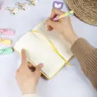 9x18 cm Sert Kapak Kareli Tarihsiz Dikişli Not Okul Defteri - Sarı