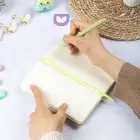 9x18 cm Sert Kapak Kareli Tarihsiz Dikişli Not Okul Defteri - Yeşil