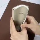 9x18 cm Krem Yumuşak Vegan Deri Kapak Kareli Tarihsiz Not Okul Defteri