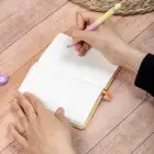 9x14 cm Sert Kapak Çizgili Tarihsiz Dikişli Not Okul Defteri - Meow Kedili 2