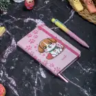 9x14 cm Sert Kapak Çizgili Tarihsiz Dikişli Not Okul Defteri - Havhav Köpek