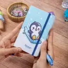 9x14 cm Sert Kapak Çizgili Tarihsiz Dikişli Not Okul Defteri - Penguen 2