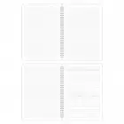 A4 Spiralli Karton Kapak 2’li Set Kareli Ders Programlı Not Okul Defteri - Mistik Serisi Baykuş ve Geyik