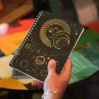 A5 Spiralli Karton Kapak 2li Set Kareli Ders Programlı Not Okul Defteri - Galaksi Serisi Vol. 1