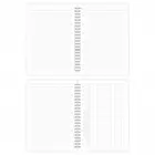 A5 Spiralli Karton Kapak 2li Set Kareli Ders Programlı Not Okul Defteri - Galaksi Serisi Vol. 1