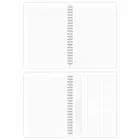 A5 Spiralli Karton Kapak 2li Set Kareli Ders Programlı Not Okul Defteri - Leopar, Zebra