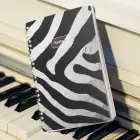 A5 Spiralli Karton Kapak 2li Set Kareli Ders Programlı Not Okul Defteri - Leopar, Zebra