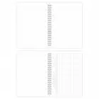 A5 Spiralli Karton Kapak 4lü Set Çizgili Ders Programlı Not Okul Defteri - Van Gogh Serisi