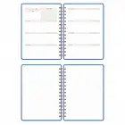 A5 Süresiz Haftalık Planlayıcı Spiralli Kumaş Kapak - Mavi