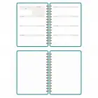 A5 Süresiz Haftalık Planlayıcı Spiralli Kumaş Kapak - Turkuaz