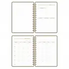 A5 Süresiz Haftalık Planlayıcı Spiralli Kumaş Kapak - Haki