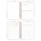 A5 Süresiz Haftalık Planlayıcı Spiralli Kuşe Kapak - Çiçek Bahçesi