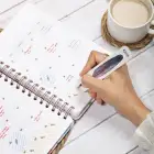 A5 Süresiz Haftalık Planlayıcı Spiralli Kuşe Kapak - Çiçek Bahçesi