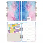 A5 Süresiz Haftalık Planlayıcı Spiralli Kuşe Kapak - Renklerin Dansı
