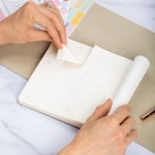 16,5x16,5 cm Kahverengi Yumuşak Deri Kapak Noktalı Tarihsiz Dikişli Not Okul Defteri