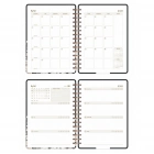 2025-2026 A5 Akademik Ajanda Spiralli Kuşe Kapak 16 Aylık - Yıldızlı Kedi