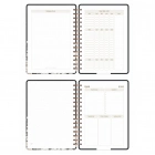 2025-2026 A5 Akademik Ajanda Spiralli Kuşe Kapak 16 Aylık - Yıldızlı Kedi