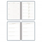 2025-2026 A5 Akademik Ajanda Spiralli Vegan Deri Kapak 16 Aylık - Antrasit