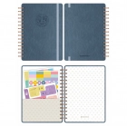 2025-2026 A5 Akademik Ajanda Spiralli Vegan Deri Kapak 16 Aylık - Antrasit