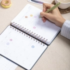 2025-2026 A5 Akademik Ajanda Spiralli Vegan Deri Kapak 16 Aylık - Antrasit