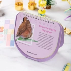 2026 Kelebekli Hacıyatmaz Masa Takvimi - Butterfly Serisi