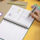 A5 Süresiz Haftalık Planlayıcı Spiralli Kumaş Kapak - Turkuaz