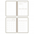 A5 Süresiz Haftalık Planlayıcı Spiralli Kumaş Kapak - Haki