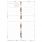 A5 Süresiz Haftalık Planlayıcı Spiralli Kuşe Kapak - Çiçek Bahçesi