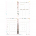 A5 Süresiz Haftalık Planlayıcı Spiralli Kuşe Kapak - Çiçek Bahçesi