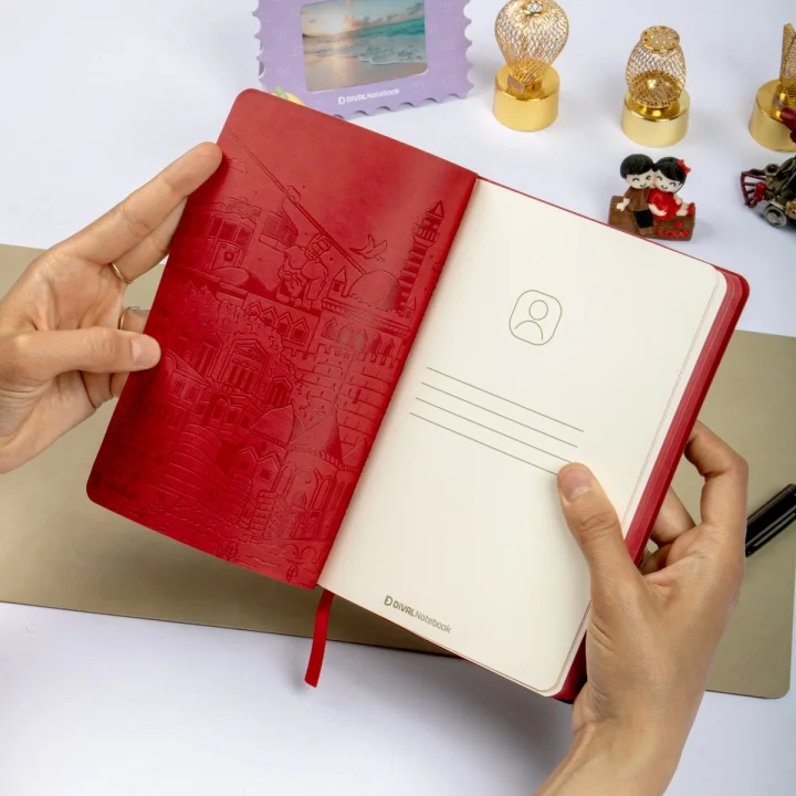 Esnek Kapaklı Noktalı Defter 13x19 Füme Vegan Deri