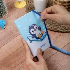 Sert Kapak Çizgili Not Defteri 9x14 Penguen 2
