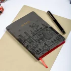 Esnek Kapaklı Noktalı Defter 13x19 Füme Vegan Deri