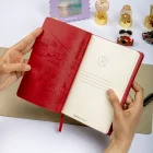 Esnek Kapaklı Noktalı Defter 13x19 Füme Vegan Deri