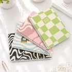 Karton Kapak Spiralli Kareli Okul Defteri A4 BUÇUK 4’lü Pattern Party