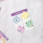 Magnetli Kitap Defter Ayracı 4lü Set - Çiçek Serisi