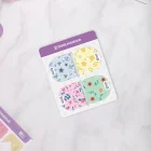 Magnetli Kitap Defter Ayracı 4lü Set - Çiçek Serisi