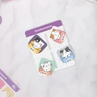Magnetli Kitap Defter Ayracı 4lü Set - Meow Kedi Serisi