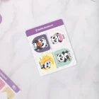 Magnetli Kitap Defter Ayracı 4lü Set - Panda Serisi
