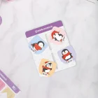 Magnetli Kitap Defter Ayracı 4lü Set - Penguen Serisi